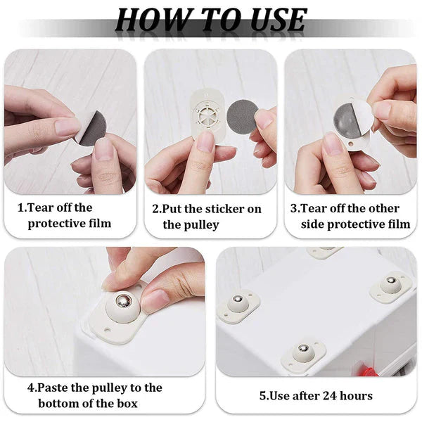 Heavy Duty 360° Rotating Moving Wheels (Furniture Mover Wheels)