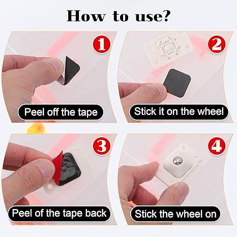 Heavy Duty 360° Rotating Moving Wheels (Furniture Mover Wheels)