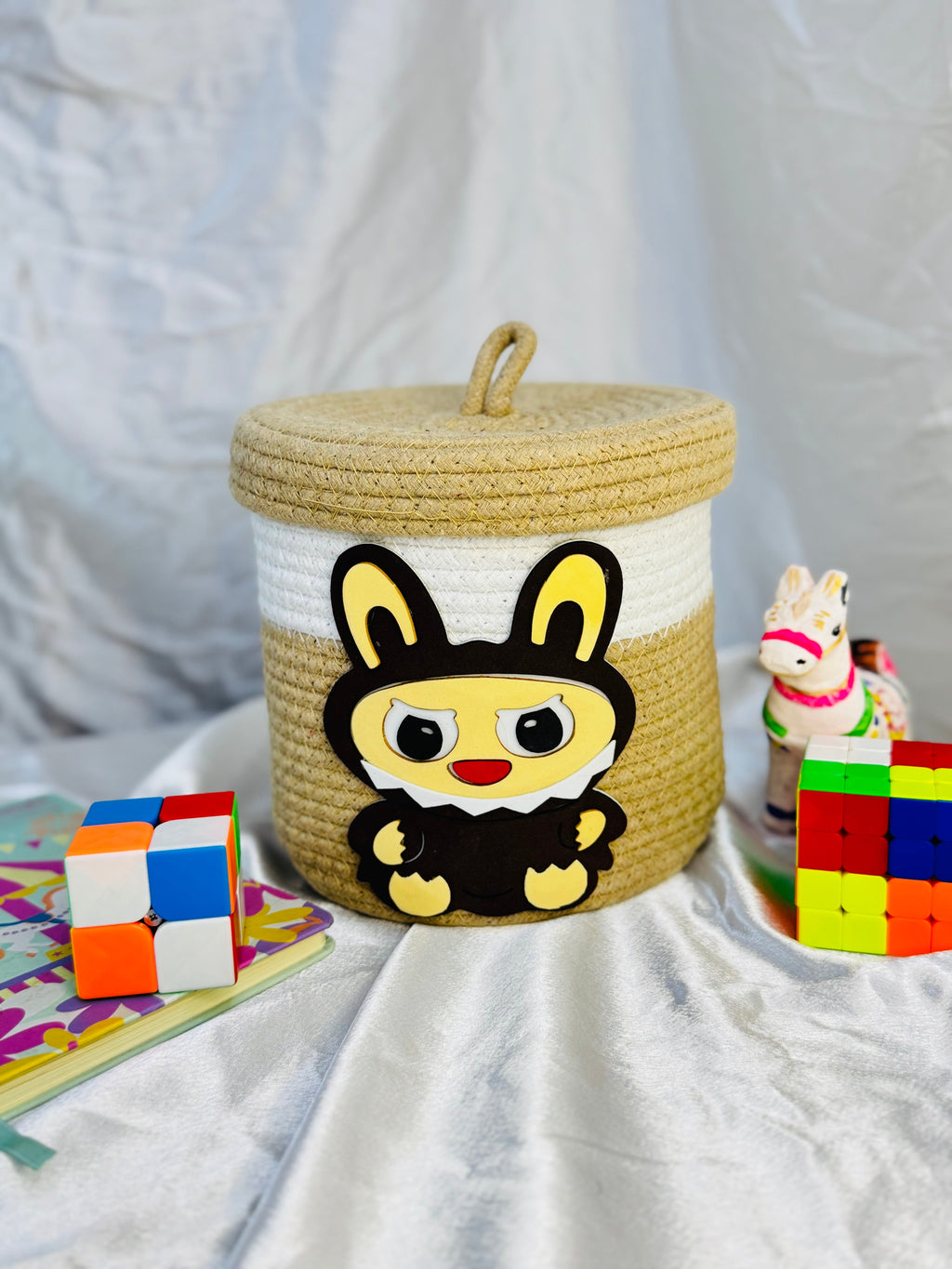 Labubu Basket - Chocolate Brown