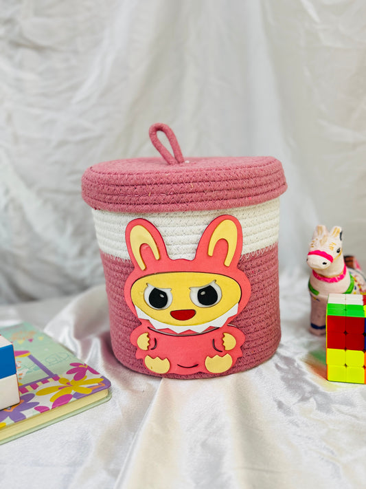 Labubu Basket - Rose Pink