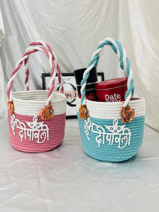 शुभ दीपावली Baskets - Set of 2