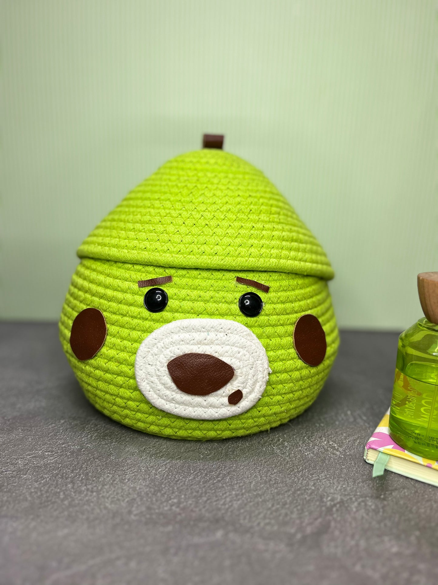 Cute Green Bird Shaped Storage Basket