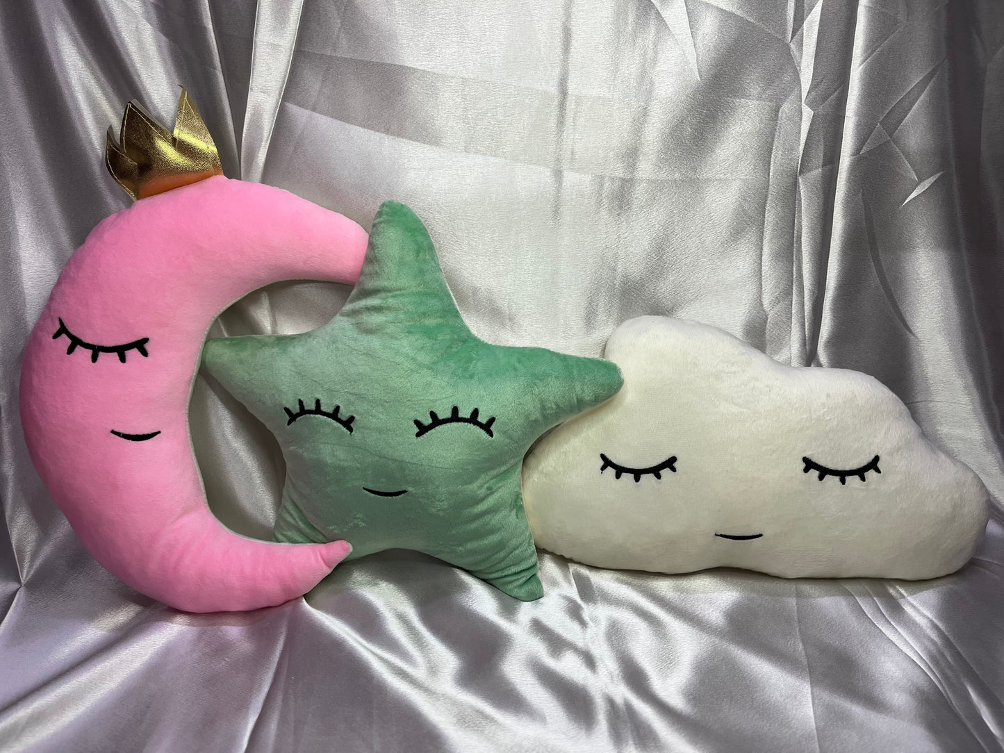 Cute Cloud, Moon and star cushion Set of 3