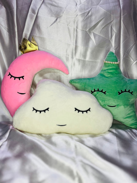 Cute Cloud, Moon and star cushion Set of 3