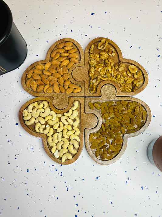 Heart shape serving tray (4 pieces)