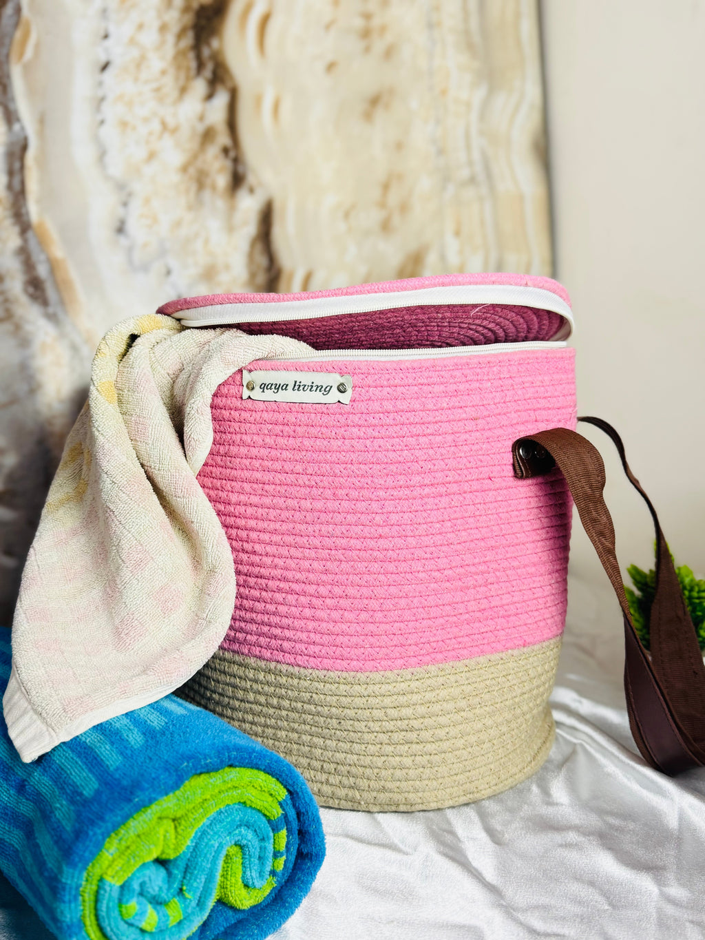 Zipper Basket - Pink