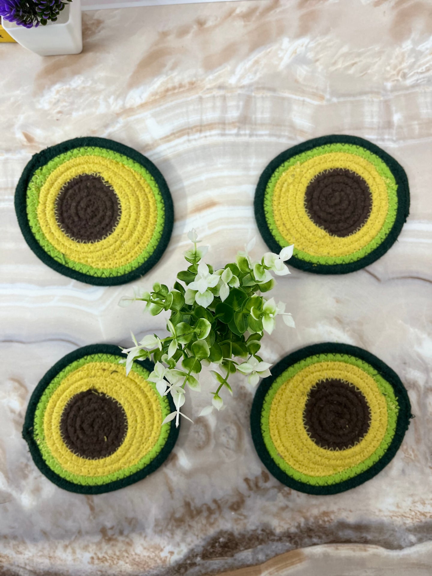 Avocado coaster - Set of 4