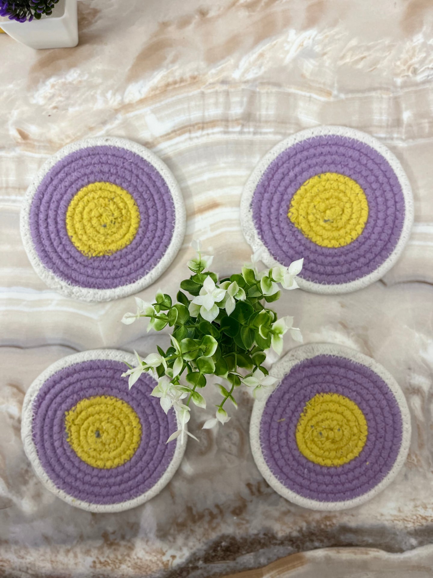 Lavender Coaster - Set of 4