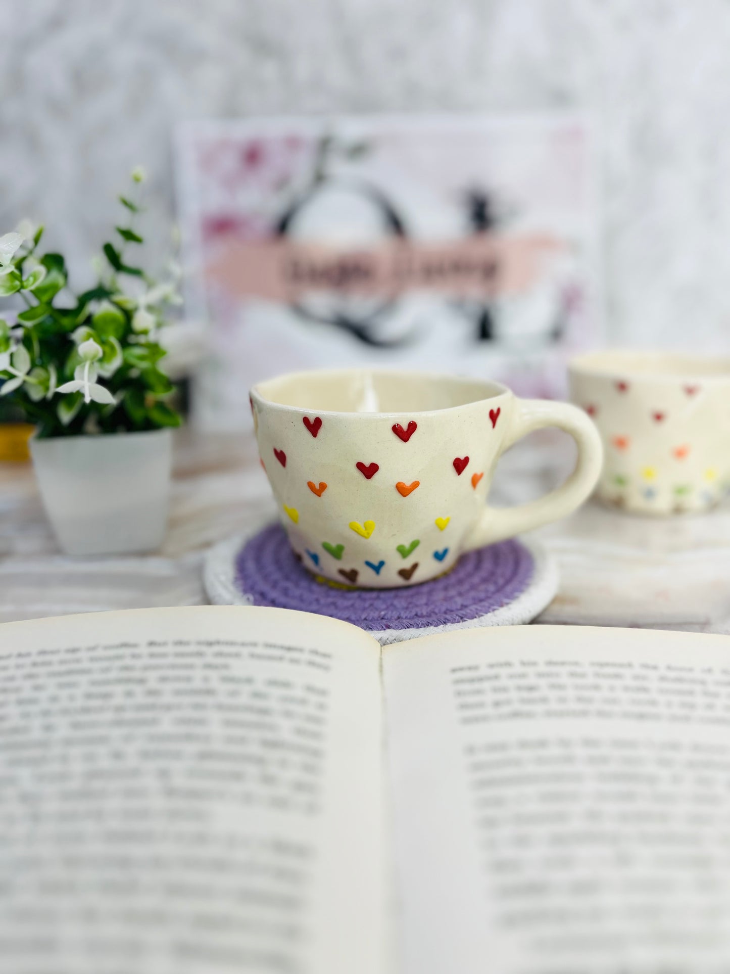 Heart Design Tea and Coffee Cup