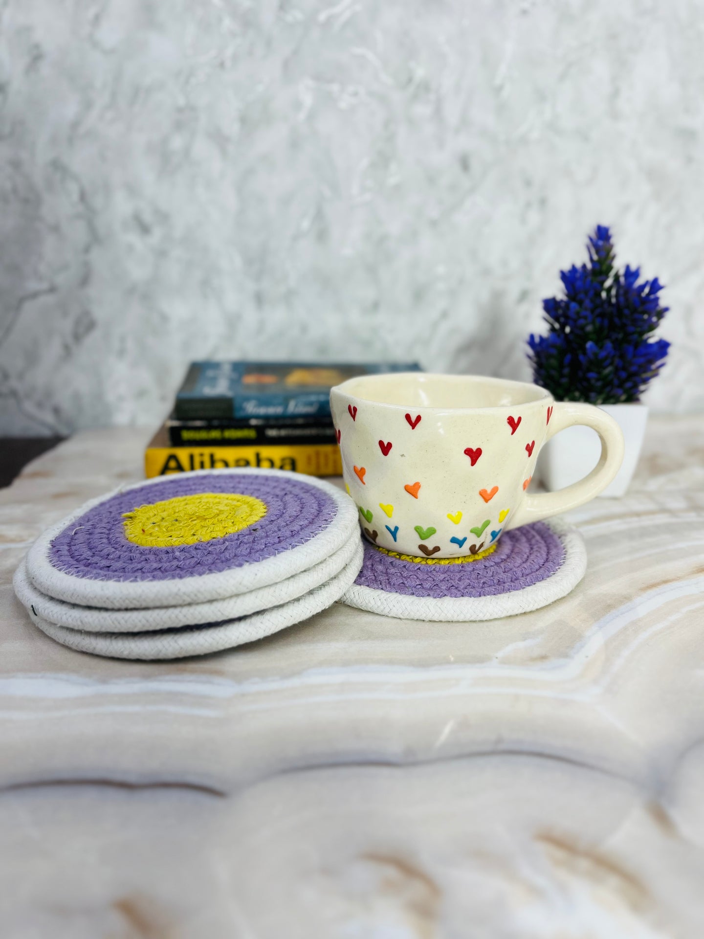 Lavender Coaster - Set of 4