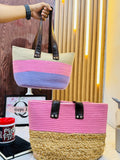 Set Of 2 Wonder Shoulder Bag - Pink & Rainbow