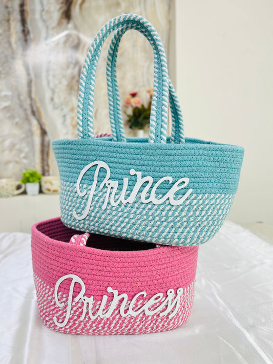 Set of 2 - Princess & Prince Basket