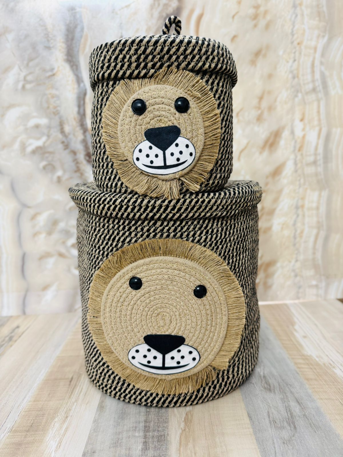 Lion Themed Storage Basket - 12x12 inches