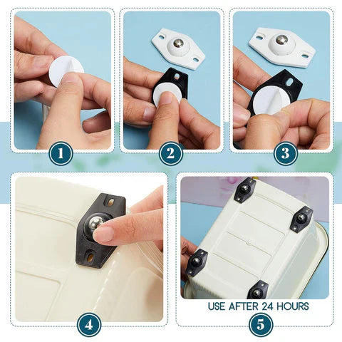 Heavy Duty 360° Rotating Moving Wheels (Furniture Mover Wheels)